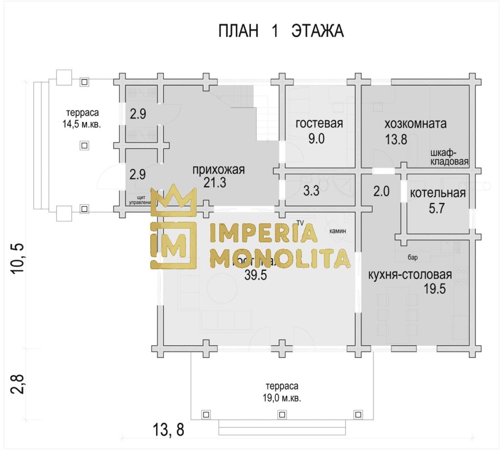 Проект дома №43. Фото №1